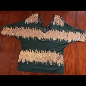 bebe quarter sleeve shirt